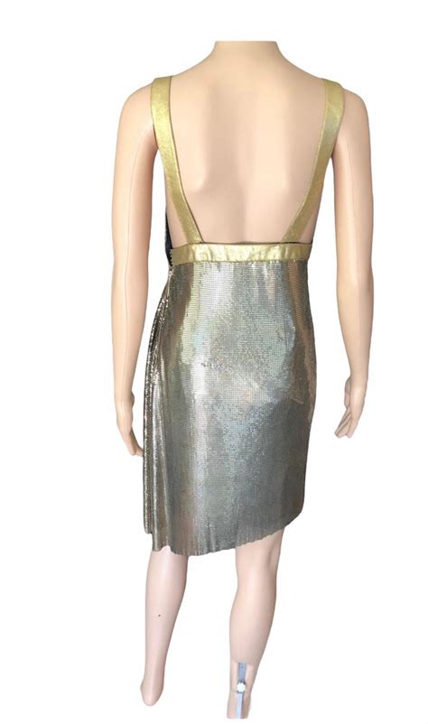 versace oroton metal dress|Versace Oroton vintage.